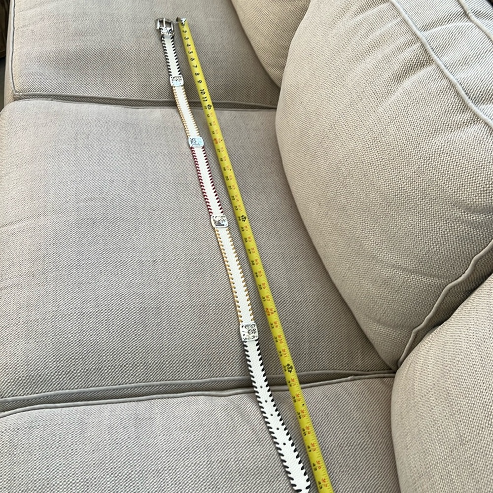 Brighton Size 38” Beautiful White Belt